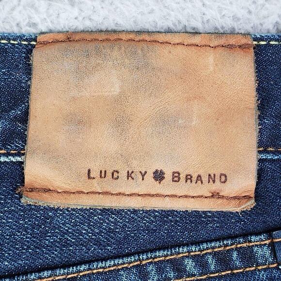 Lucky Brand Jeans Men's 34x32 Straight Leg Medium Wash Stretch 5-Pocket - Picture 7 of 13